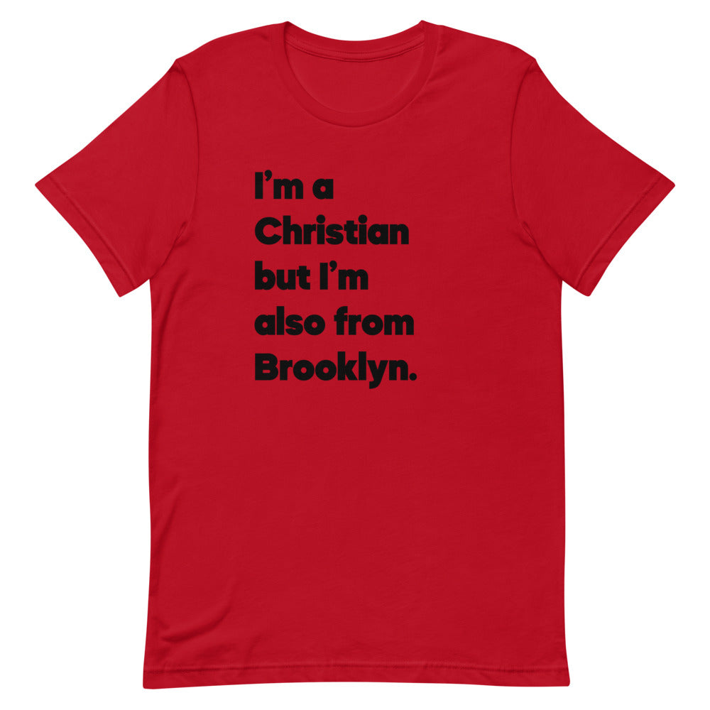"Saved but Brooklyn" Black Print Unisex T-shirt