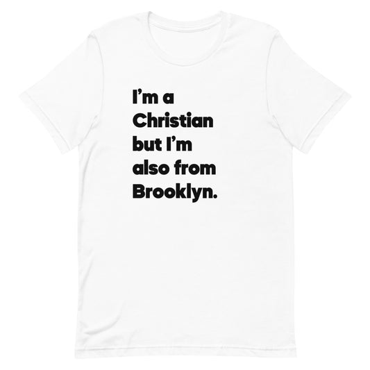 "Saved but Brooklyn" Black Print Unisex T-shirt